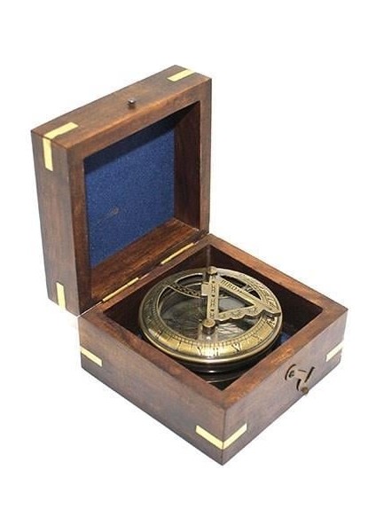 Ahşap Kutulu Pusula Dekoratif Hediyelik fiyatları