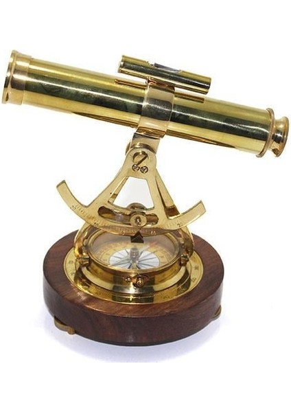 Masa Üstü Pusulalı Dürbün Modeli Dekoratif Hediyelik