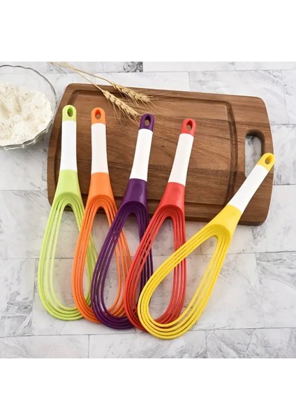 Silikon Saplı 2 Işlevli Çırpıcı (Balon ve Düz)