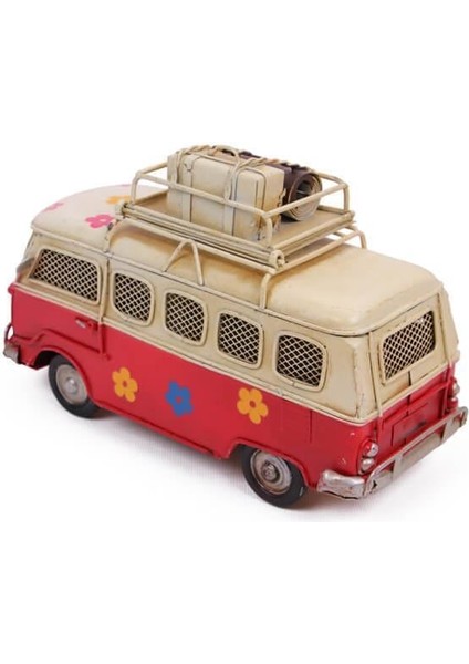 Dekoratif Metal Minibüs Çerçeveli ve Kumbaralı