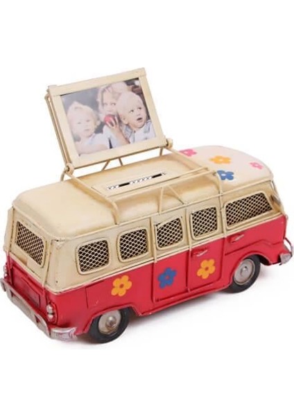 Dekoratif Metal Minibüs Çerçeveli ve Kumbaralı fiyatları