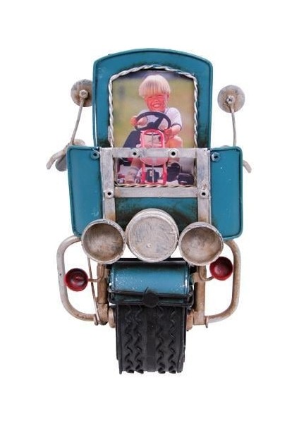 Dekoratif Metal Çerçeve Motosiklet Temalı Hediyelik