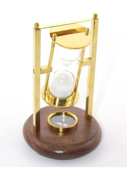 Pirinç Pusulalı Kum Saati