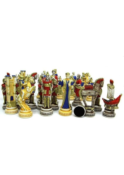 Satranç Taşı Polyester Ortaboy Truva Dekoratif Hediyelik fırsatları