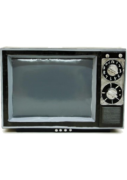 Televizyon Siyah Vintage Dekoratif Hediyelik
