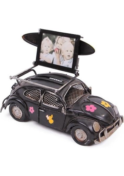 Dekoratif Metal Araba Çerçeveli ve Kumbaralı Vosvos Hediyelik fiyatları