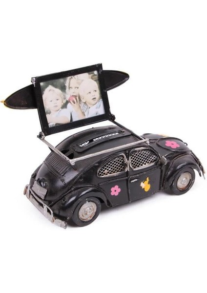 Dekoratif Metal Araba Çerçeveli ve Kumbaralı Vosvos Hediyelik modelleri