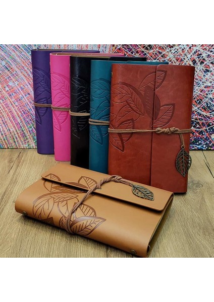 Yaprak Desenli Hatıra Defteri