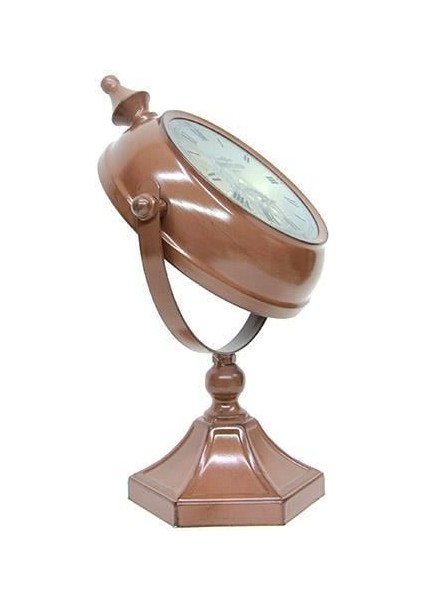 Masaüstü Mat Kahve Çarklı Saat Roma Rakamlı Köstek Modeli indirimleri