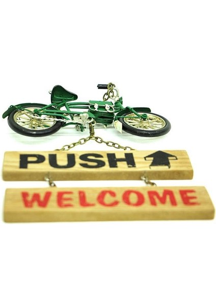 Dekoratif Metal Kapı Yazısı Bisiklet Vintage Dekoratif Hediyelik fırsatları