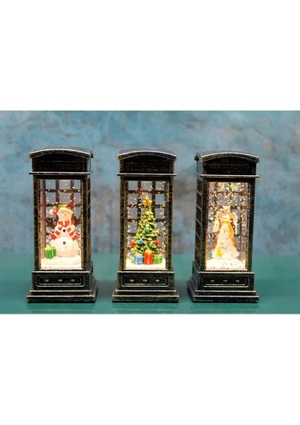 Telefon Kulübeli Işıklı Kar Küresi