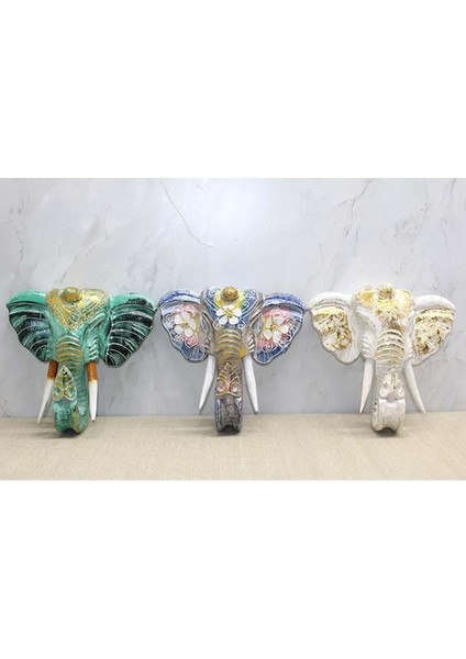 Duvara Asmalı Renkli Fil Kafası fiyatları