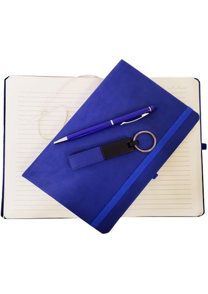 Deri Defter Anahtarlık Tükenmez Kalem
