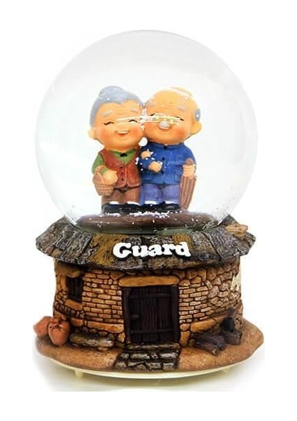 Karküresi Dede Nine Temalı Müzikli Işıklı Dekoratif Hediyelik