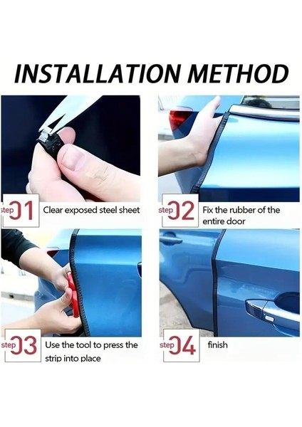 5 Metrelik Araba Kapı Kenar Koruma Şeridi Rulosu modelleri