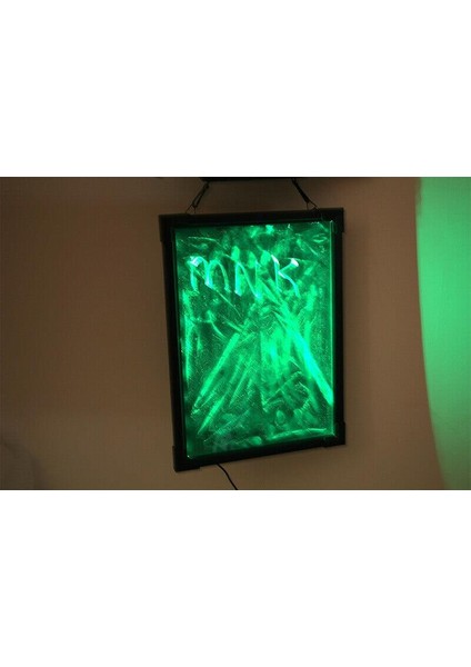 Dekoratif Metal Yazı Tahtası Tabela Okul Tahtası LED Işıklı modelleri