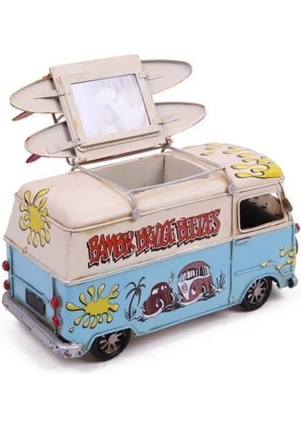 Dekoratif Metal Minibüs Kalemlik ve Çerçeveli Hediyelik fiyatları