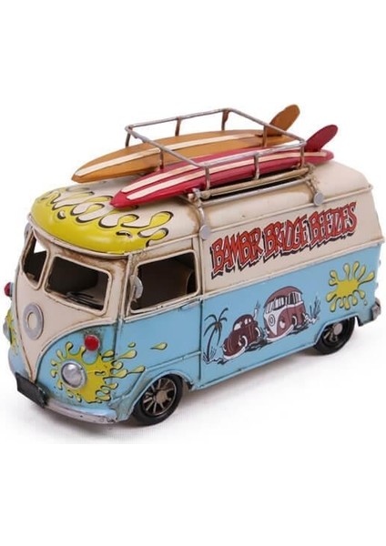 Dekoratif Metal Minibüs Kalemlik ve Çerçeveli Hediyelik modelleri