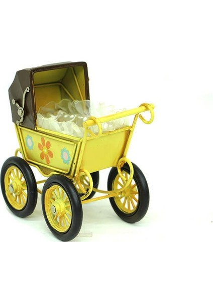 Dekoratif Metal Bebek Arabası Biblo Vintage Hediyelik fiyatları