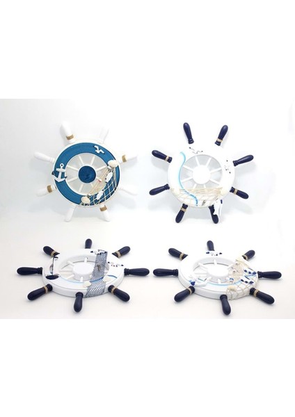 Ahşap Marin Duvara Asmalı Dümen