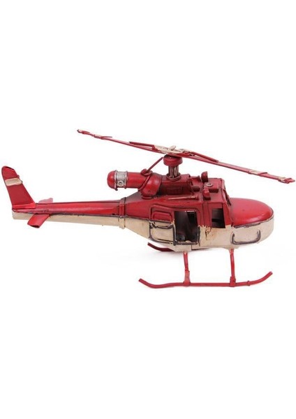 Helikopter Metal Vintage Dekoratif Masaüstü Biblo Hediyelik fırsatları