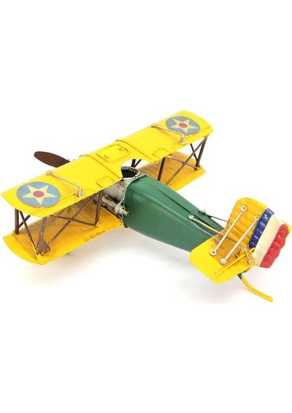 Dekoratif Metal Uçak Çift Kanatlı Dekoratif Biblo Hediyelik fırsatları