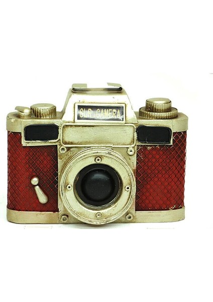 Dekoratif Metal Fotoğraf Makinesi Obje Biblo Vintage Hediyelik