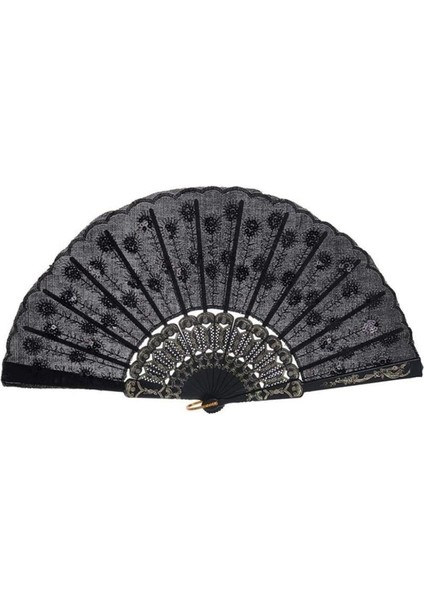 Pullu Yelpaze Siyah 12 Adet fiyatları