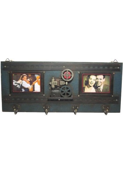 Dekoratif Metal Askı Çerçeveli Sinema Temalı Hediyelik