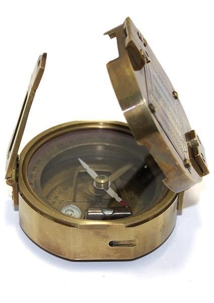 Pirinç Pusula Dekoratif Hediyelik