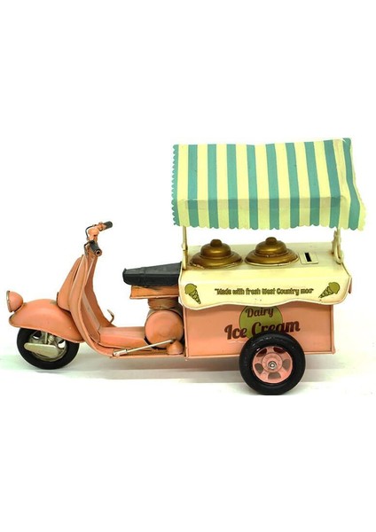 Metal Dondurma Arabası Biblo Dekoratif Hediyelik fırsatları
