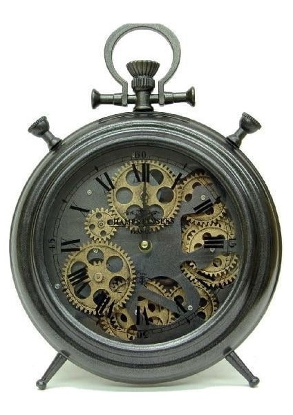 Saat Çarklı Masa Saati Duvar Saati Dekoratif Hediyelik