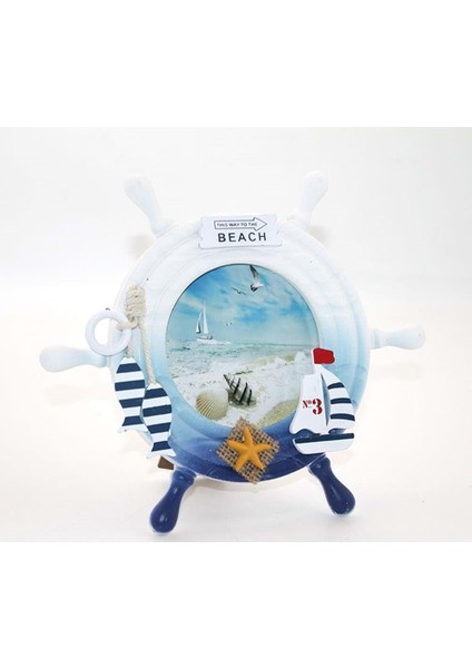 Ahşap Marin Dümenli Çerceve