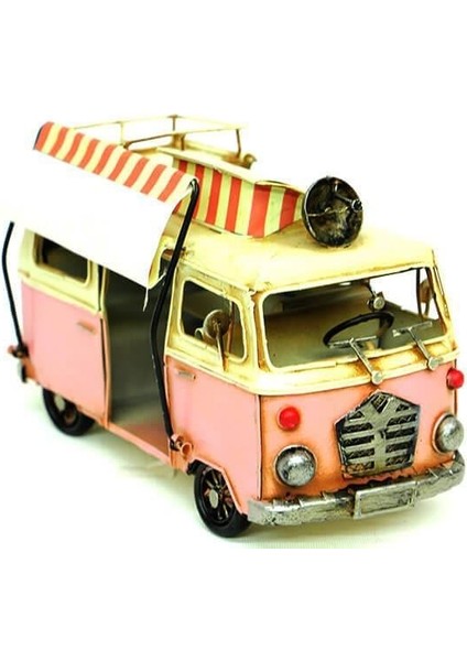 Dekoratif Metal Minibüs Çerçeveli ve Tenteli Vintage Hediyelik fiyatları
