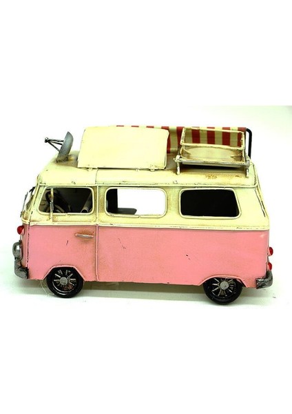 Dekoratif Metal Minibüs Çerçeveli ve Tenteli Vintage Hediyelik modelleri
