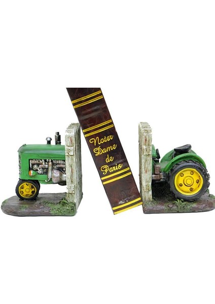 Kitap Stoper Traktör Yeşil Dekoratif Hediyelik modelleri