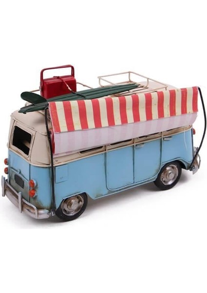 Dekoratif Metal Minibüs Tenteli Vintage Vosvos Hediyelik modelleri