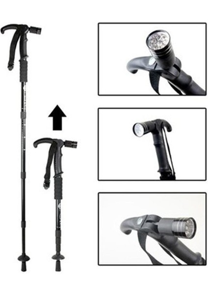 Işıklı Baston Fenerli Işıklı Pusulalı ve Amortisörlü Baston modelleri