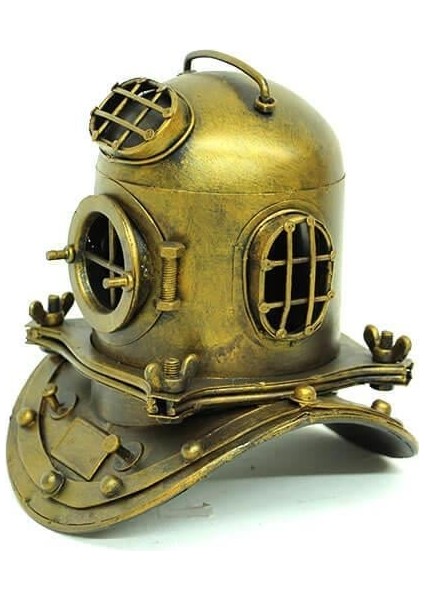 Dekoratif Metal Dalgıç Başlığı Vintage Biblo Ev Ofis Hediyelik fiyatları