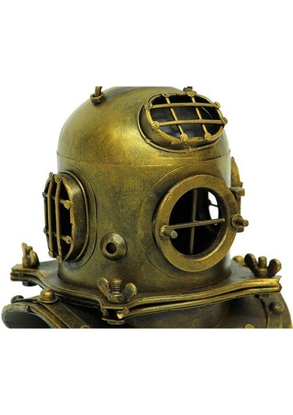 Dekoratif Metal Dalgıç Başlığı Vintage Biblo Ev Ofis Hediyelik indirimleri