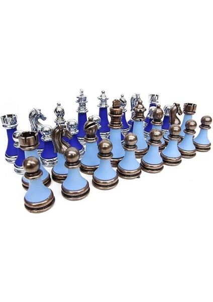 Satranç Taşı Zamak Polyester Parlement Turkuaz