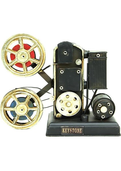 Dekoratif Metal Projektör Obje Biblo Vintage Hediyelik