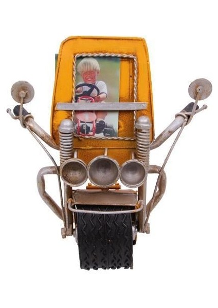 Dekoratif Metal Çerçeve Motosiklet Temalı Hediyelik