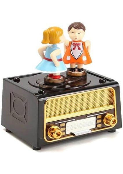 Radyo Müzikli Müzik Kutusu Kurmalı Dekoratif Hediyelik