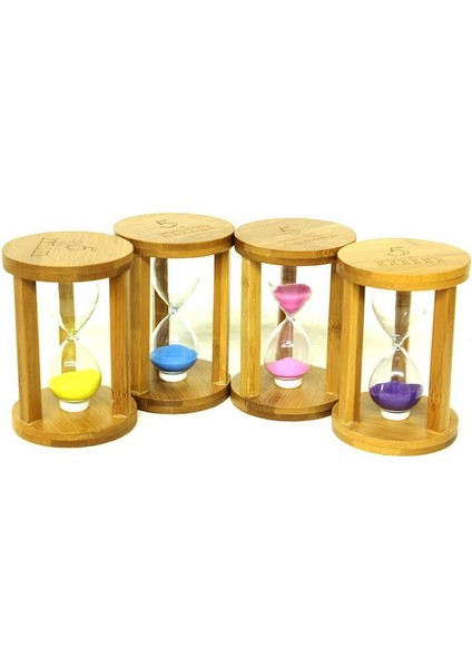 Kum Saati Ahşap 5 Dk Dekoratif Hediyelik