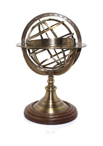 Pirinç Usturlab 50 cm Dekoratif Hediyelik