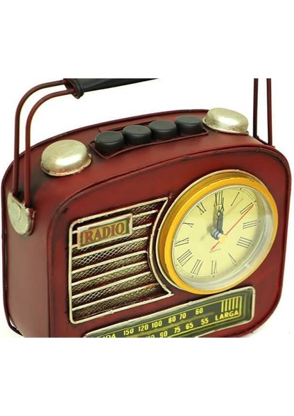 Dekoratif Metal Radyo Saatli Kumbara Vintage Biblo Hediyelik indirimleri