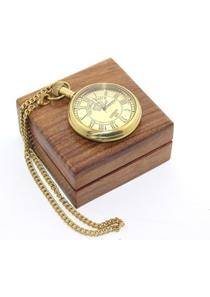 Ahşap Kutulu Pirinç Köstekli Saat fiyatları