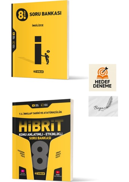 Hız 8.sınıf Ingilizce Soru Bankası Hibrit Inkılap Tarihi ve Atatürkçülük Konu Anlatımlı Soru Bankası Hedef Deneme