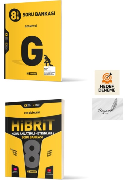 Hız 8.sınıf Geometri Soru Bankası Hibrit Fen Bilimleri Konu Anlatımlı Soru Bankası Hedef Deneme